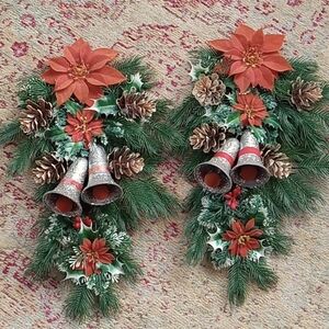 Matching 18" vintage christmas hangings